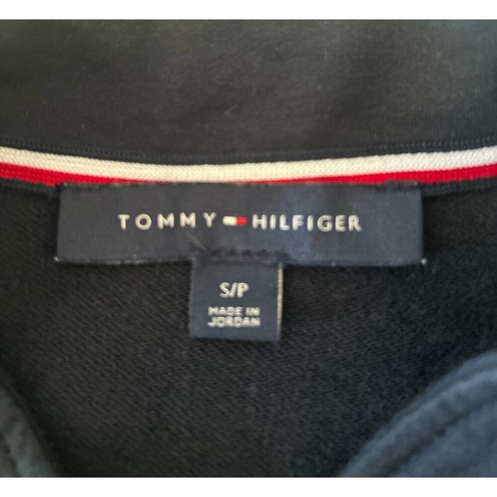 Tommy Hilfiger Military open front stretch cotton coatigan Navy/ black Size S/P - Picture 5 of 6